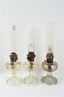 3 ALADDIN OIL LAMPS