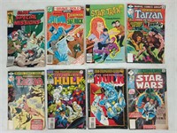 8 vintage comic books