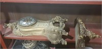 Baroque French Clock Case with Metal Face and