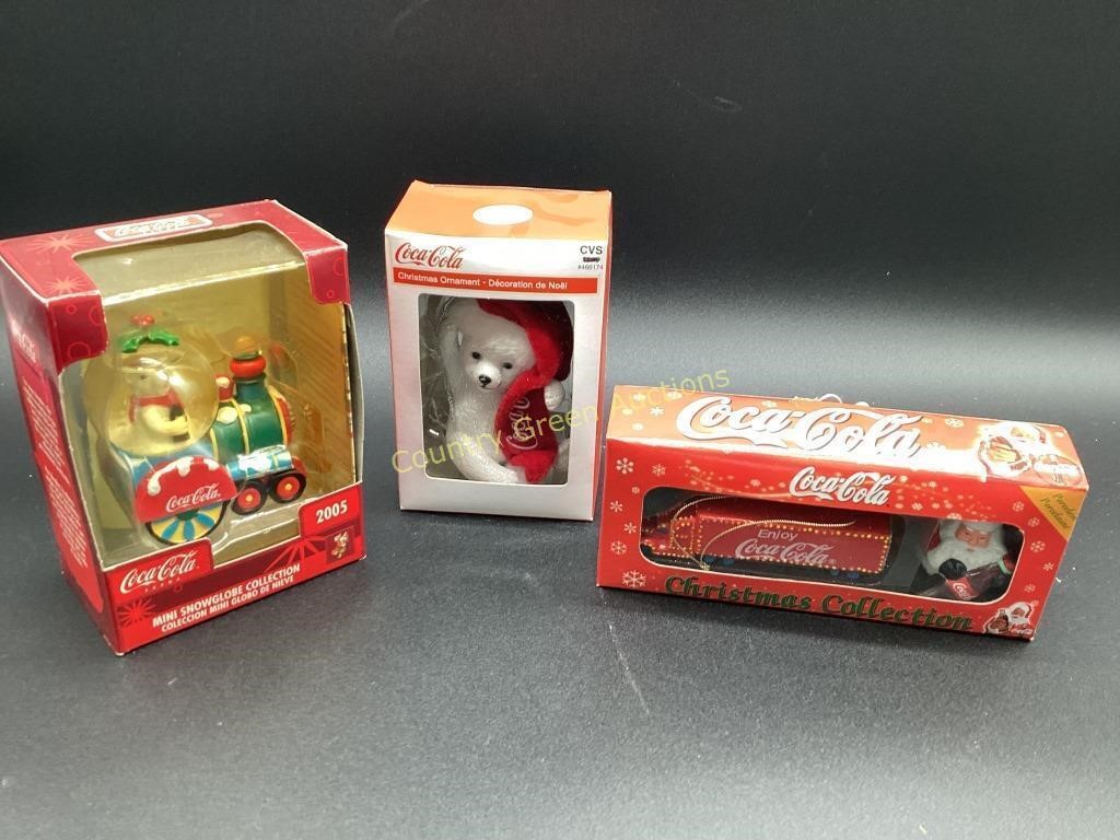 Coca-Cola Ornaments & Snow Globe