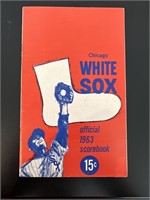 1963 MLB Chicago White Sox Scorebook