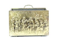 Embossed 1980's Magazine Brass Holder