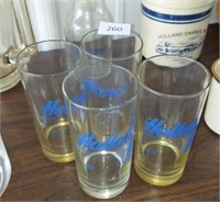 HOLLAND DAIRY GLASSES