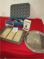 SILVERWARE,SILVER TRAY,MATCH SAFE,MUFFIN PAN