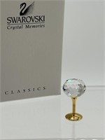 Retired Swarovski Crystal Wine Glass