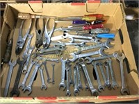 wrenches pliers screw drivers nice lot