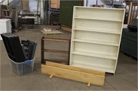 (3) Shelves & Tote w/Plastic Shelving