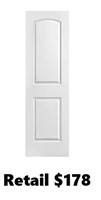 Masonite 24 in. x 80 in. 2 Panel Roman  door