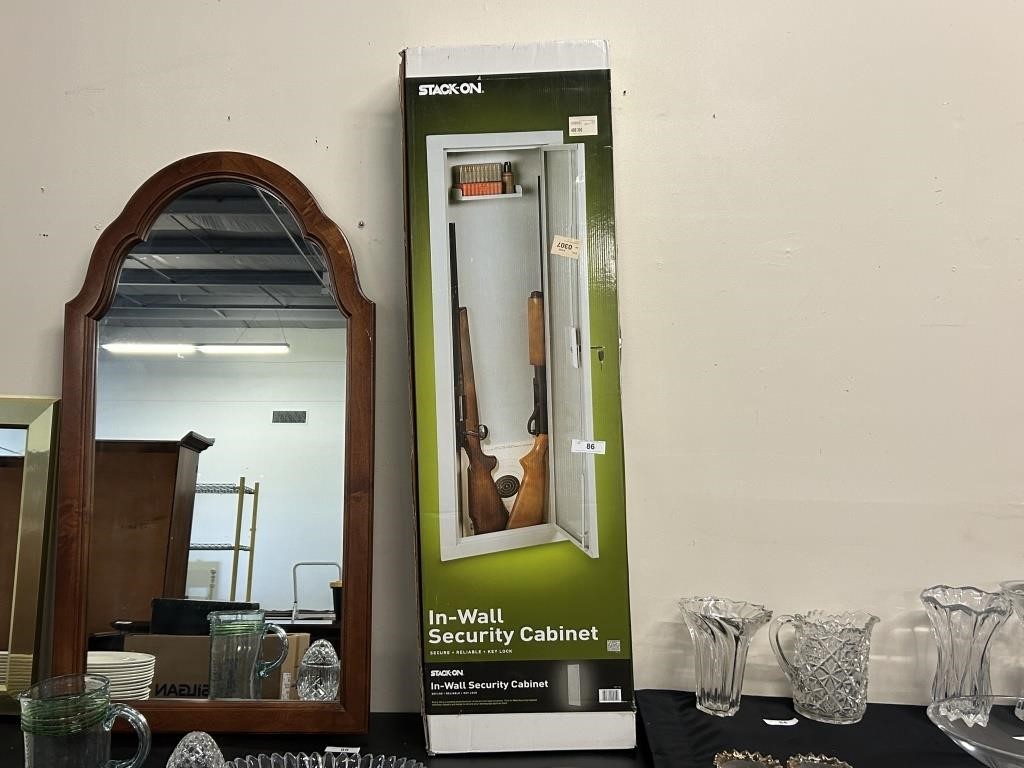NIB Stack On In Wall Security Cabinet