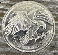 One Ounce Silver Round: SD Bullion Eagle #2
