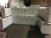 Uptown White Kitchen Cabinet Set