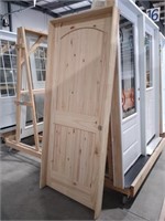 32" Arch-Top V-Groove Knotty Pine Interior Door