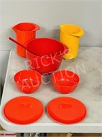 1960's plastic dishes - Rosti, Denmark