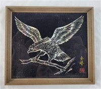 Iridescent eagle art from Japan