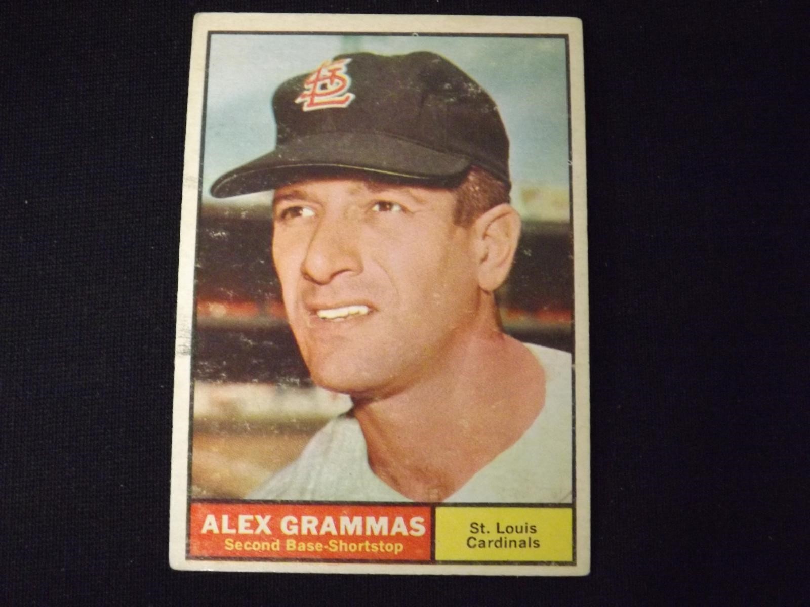 1961 TOPPS #64 ALEX GRAMMAS CARDINALS