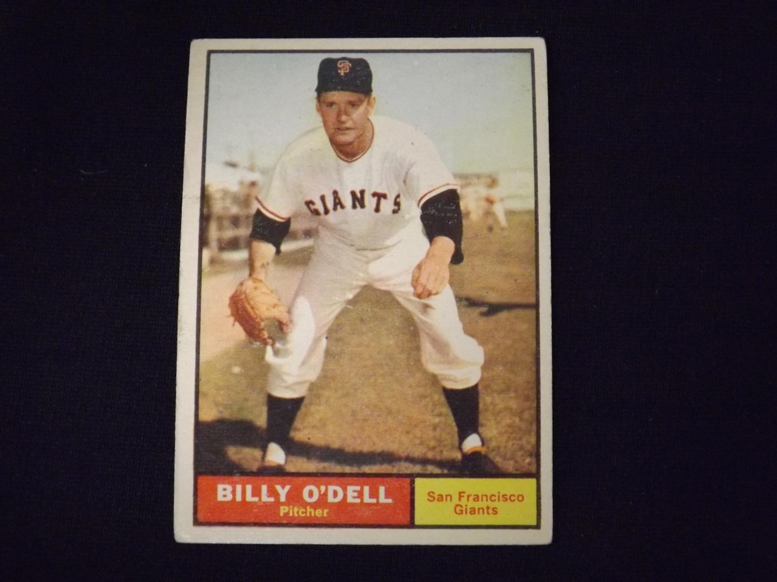 1961 TOPPS #96 BILLY O'DELL GIANTS VINTAGE