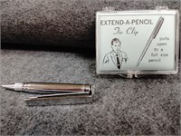 Vintage 1960"s Extend A Pencil Tie Clip