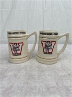 Pair of Wisconsin Badgers Rose Bowl Champs Mugs