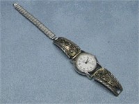 Sterling Silver Watch Band & Watch Hallmarked