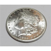 1884 CC  BU PLUS KEY DATE PL Morgan Dollar