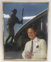 Framed Stan Musial Autographed Publicity Photo