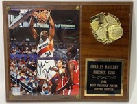 Autographed Charles Barkley Phoenix Suns Plaque