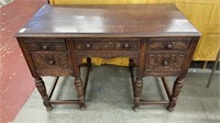 Vintage wooden desk- with ornate detailing 44 x