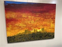 Abstract Fort Worth Skyline by Bob Fox, 2014