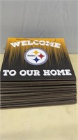 24 WELCOME STEELERS TO OUR HOME SIGNS 11X8.5