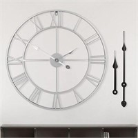 16" LEIKE Large Modern Metal Wall Clock, Vintage