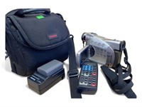 Canon Video Camera with accessories and travel bag