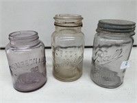 3 x Preserving Jars inc Ball, Bosco and Thompson