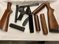 Assorted gun stocks and hand guards