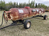 NH3 TANK ON 4 WHEEL WAGON