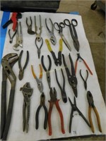 pliers lot, various