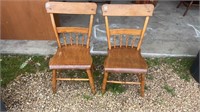 Pair of Early Side Chairs