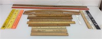 Vintage rulers 20 pc