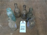 6 - Antique (local)  Soda Bottles