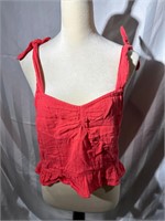 New Roxy womens beyond me red top medium