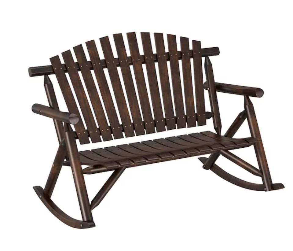 Style Selections Wood Rocking Chair Bench $168