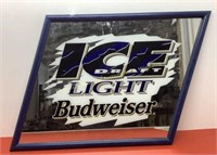 * Budweiser Ice Light mirror 26 x 21