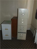 (2) filing cabinets and small book shelf