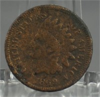 1869 Indian Head Penny Key Date