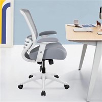 BOLISS Ergonomic Office Chair-Grey/White