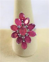 8.14ct genuine ruby dinner ring