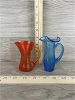 (2) Vintage Glass Vases