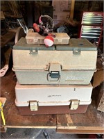 Fishing Lot Two Tackle Boxes & More (Tool Shed)
