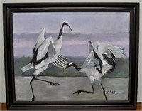 R.C. Wong "Dance Of the Whooping Cranes"