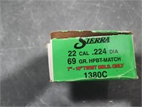 SIERRA 22 Cal. MatchKing  - partial box