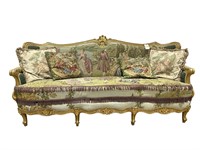 Gold Gilt French Style Sofa